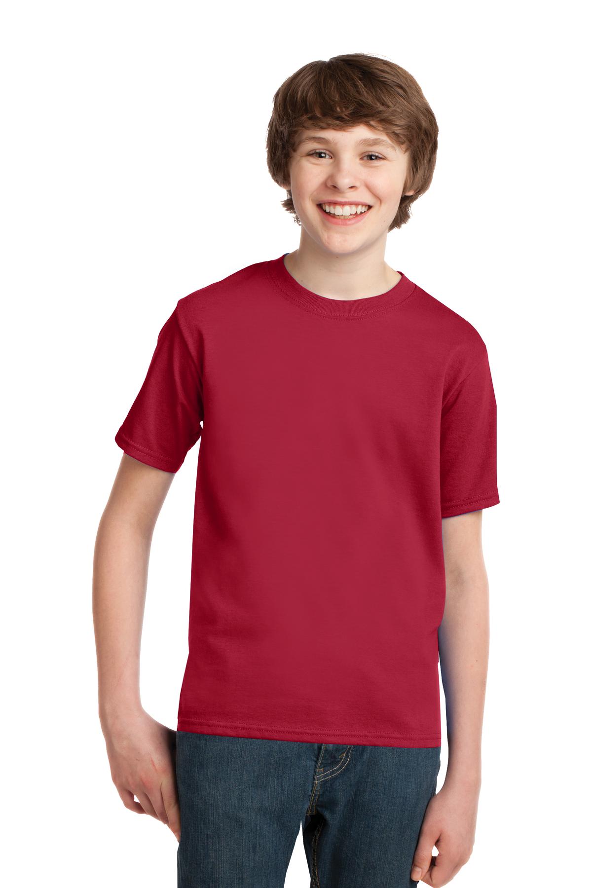 3 Pack Of Port & Company PC61Y Youth Soft Spun Cotton Essential Tee T-Shirt - Picture 23 of 32