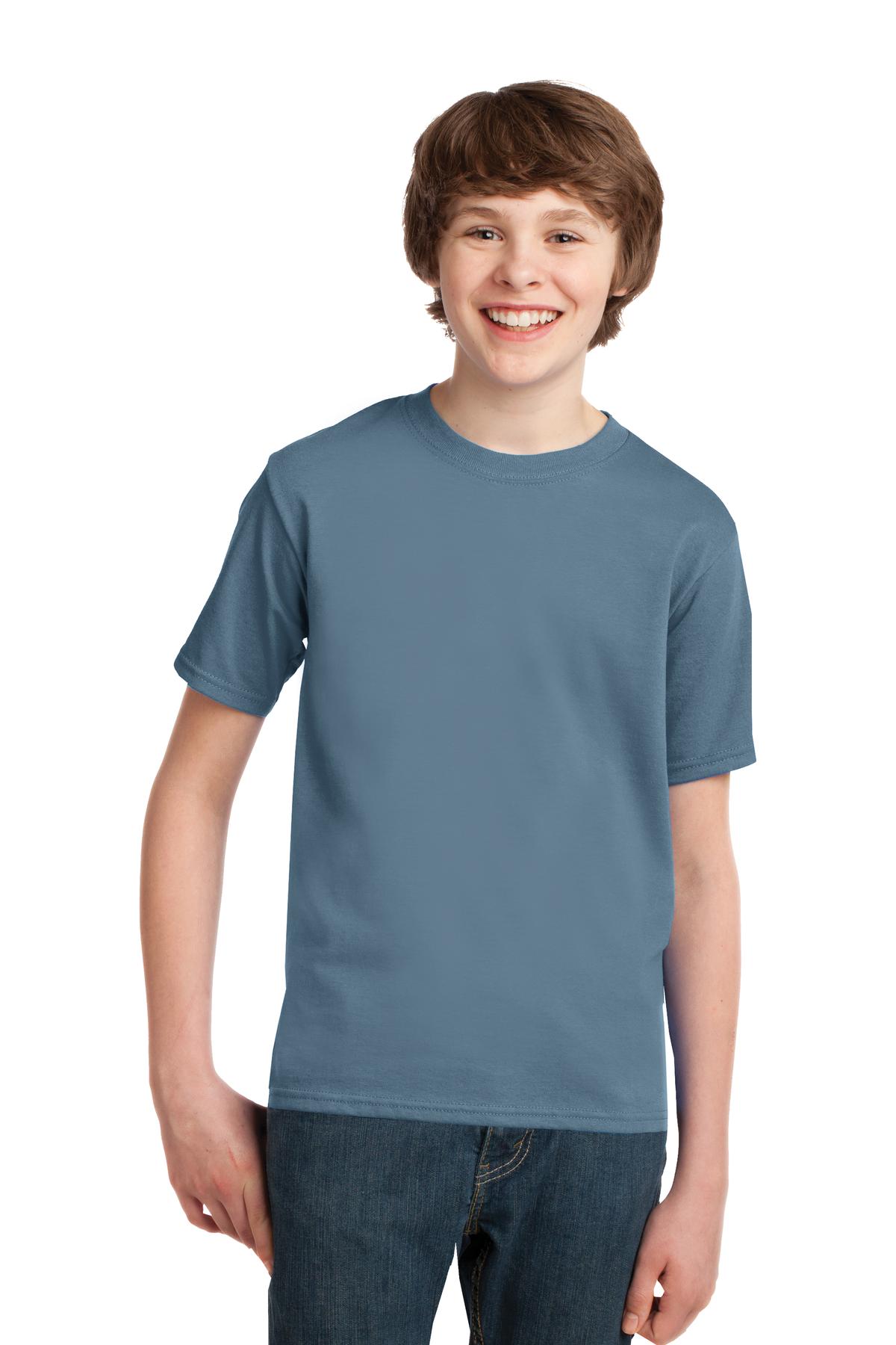 3 Pack Of Port & Company PC61Y Youth Soft Spun Cotton Essential Tee T-Shirt - Picture 28 of 32