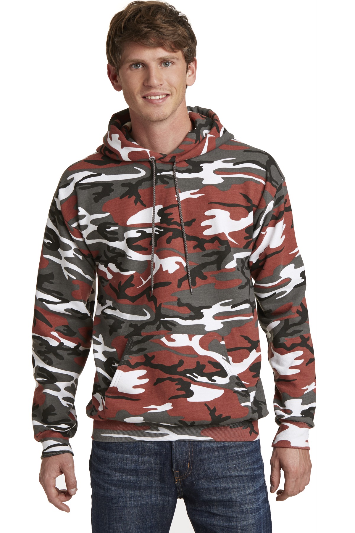 Port & Company PC78HC Men's Fleece Camo Pullover Hooded Sweatshirt - Pack Of 2 - Picture 7 of 9