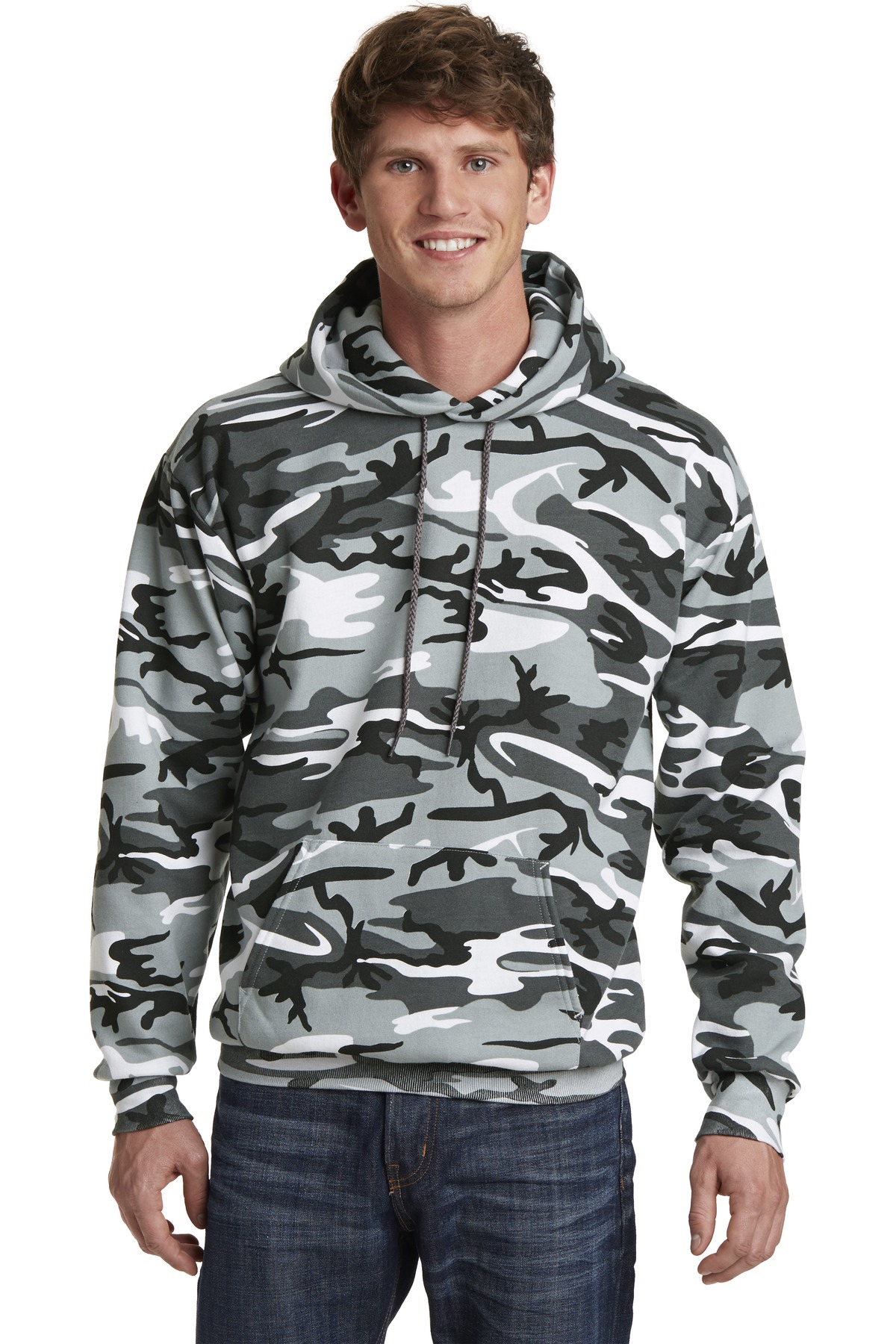 Port & Company PC78HC Men's Fleece Camo Pullover Hooded Sweatshirt - Pack Of 2 - Picture 8 of 9