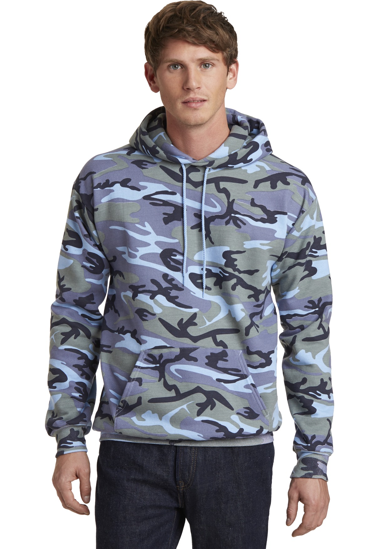 Port & Company PC78HC Men's Fleece Camo Pullover Hooded Sweatshirt - Pack Of 2 - Picture 9 of 9