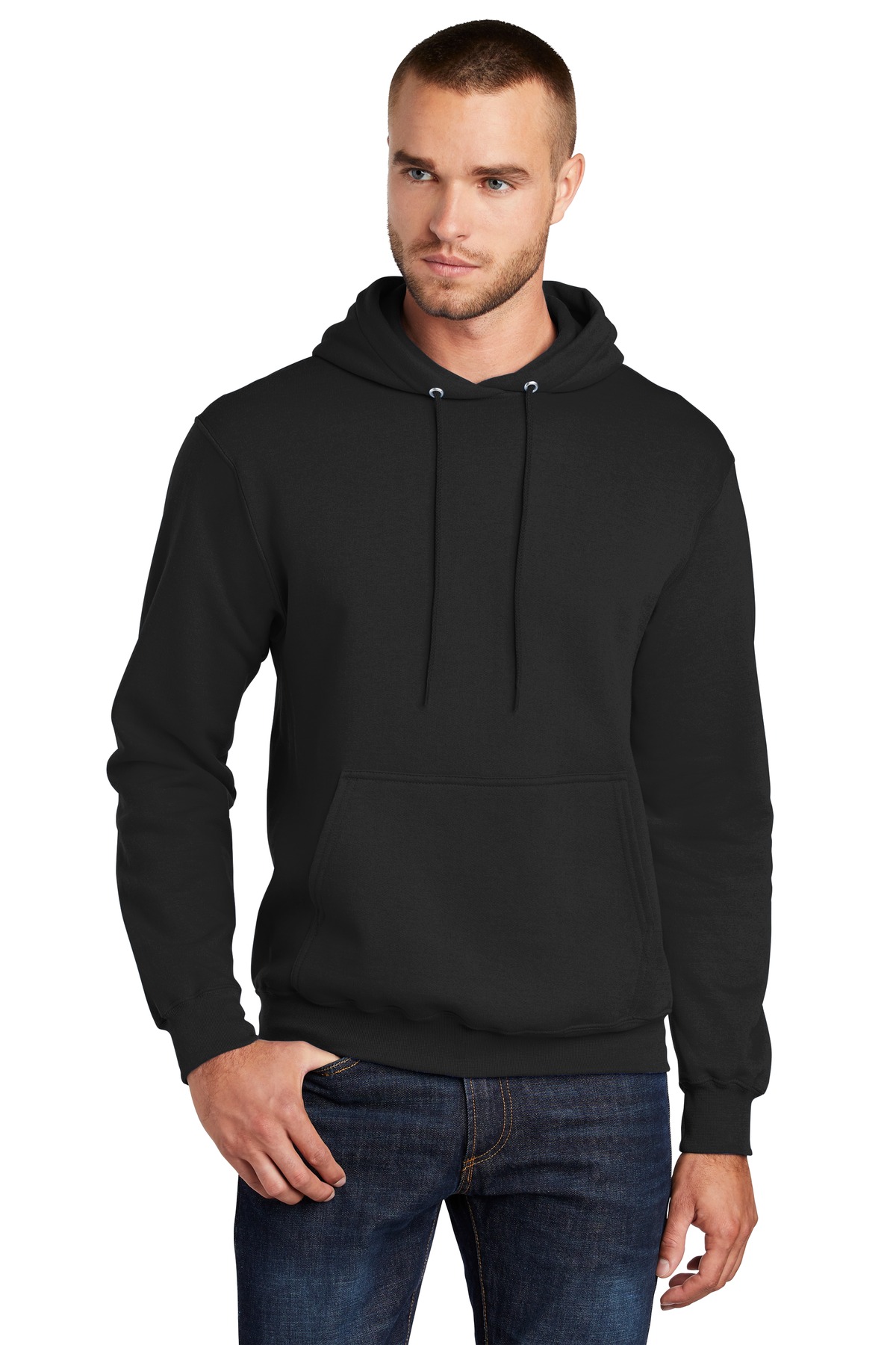 3 Pack Of Port & Company PC78HT Men's Tall Fleece Pullover Hooded Sweatshirt - Picture 7 of 13