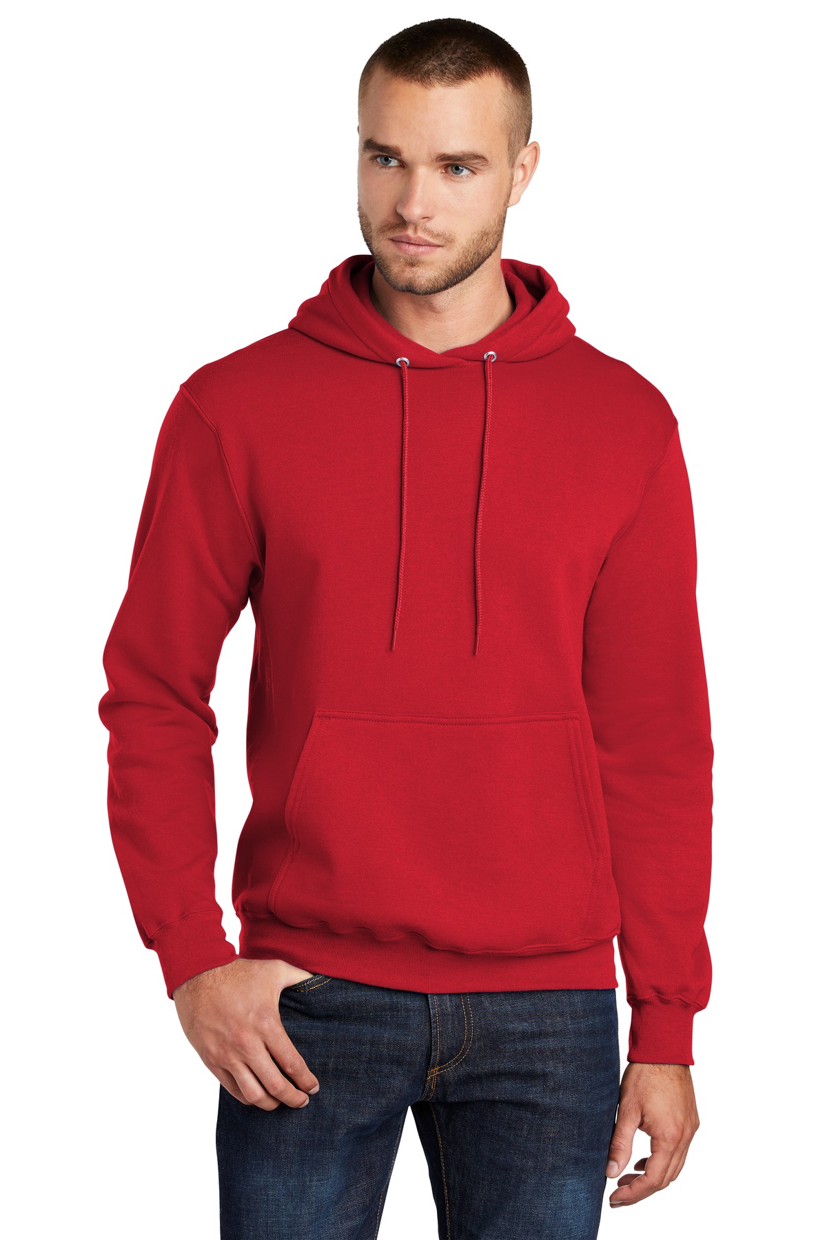 3 Pack Of Port & Company PC78HT Men's Tall Fleece Pullover Hooded Sweatshirt - Picture 9 of 13