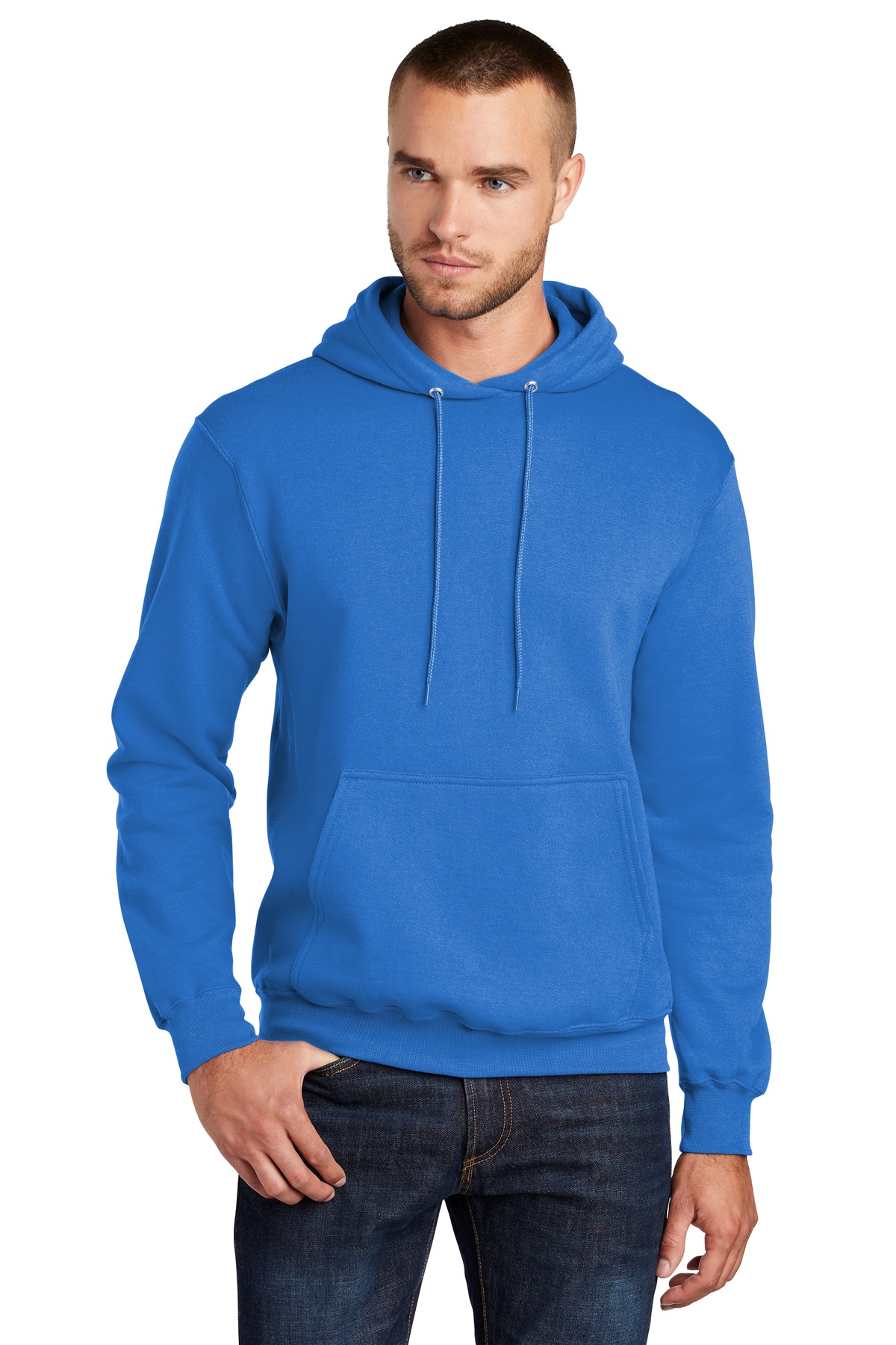 3 Pack Of Port & Company PC78HT Men's Tall Fleece Pullover Hooded Sweatshirt - Picture 10 of 13