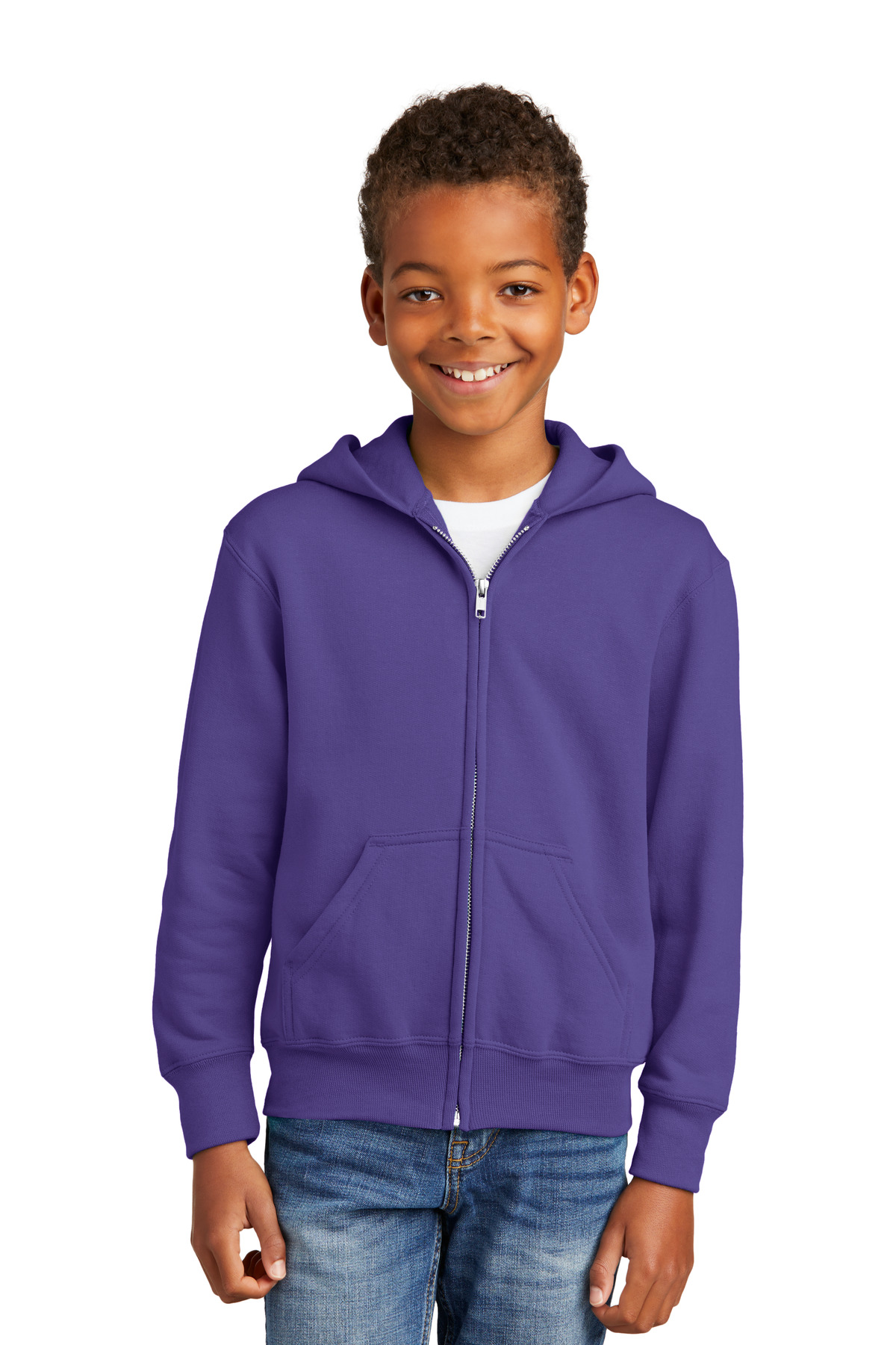 Port & Company PC90YZH Youth Fleece Full-Zip Hoodie Sweatshirt - Pack Of 2 - Picture 18 of 22