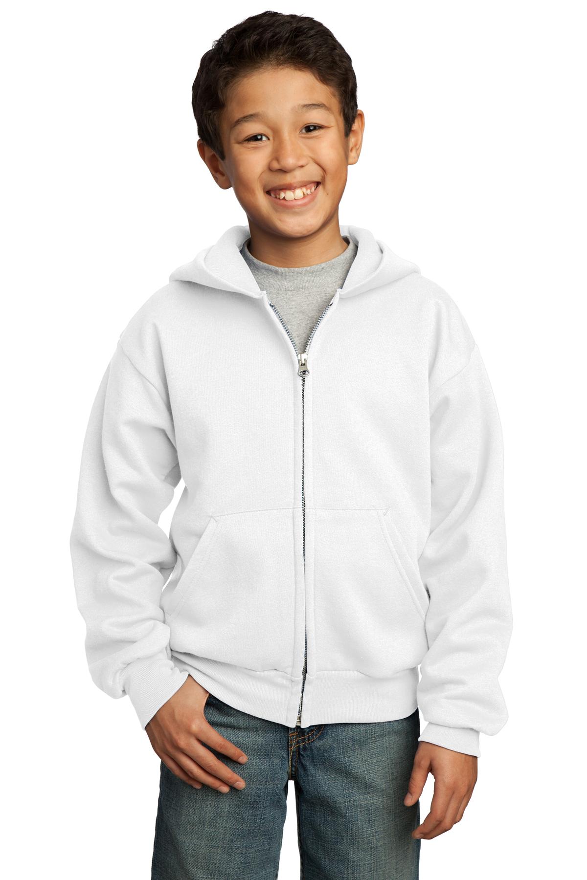 Port & Company PC90YZH Youth Fleece Full-Zip Hoodie Sweatshirt - Pack Of 2 - Picture 22 of 22