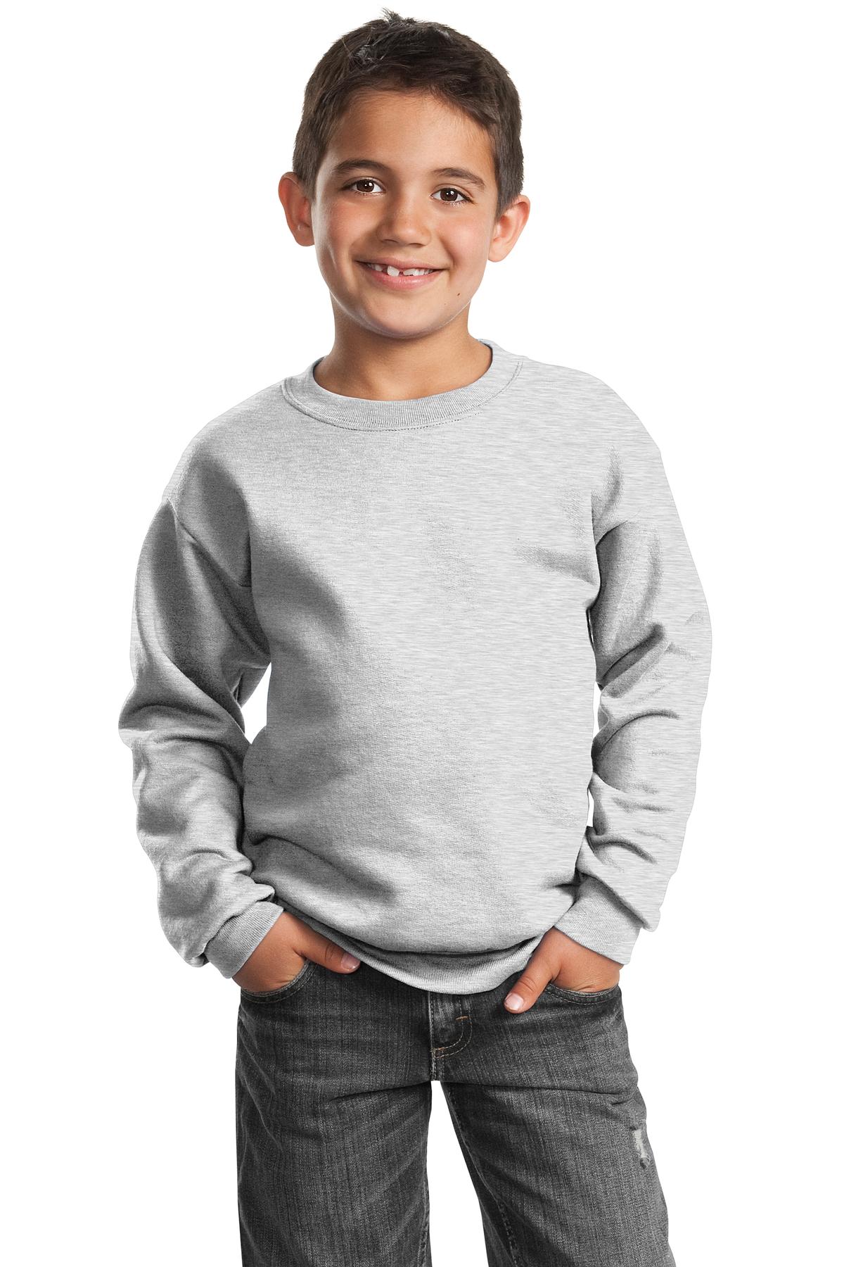 Port & Company PC90Y Youth Cotton/Poly Fleece Crewneck Sweatshirt - Pack Of 2 - Picture 2 of 21
