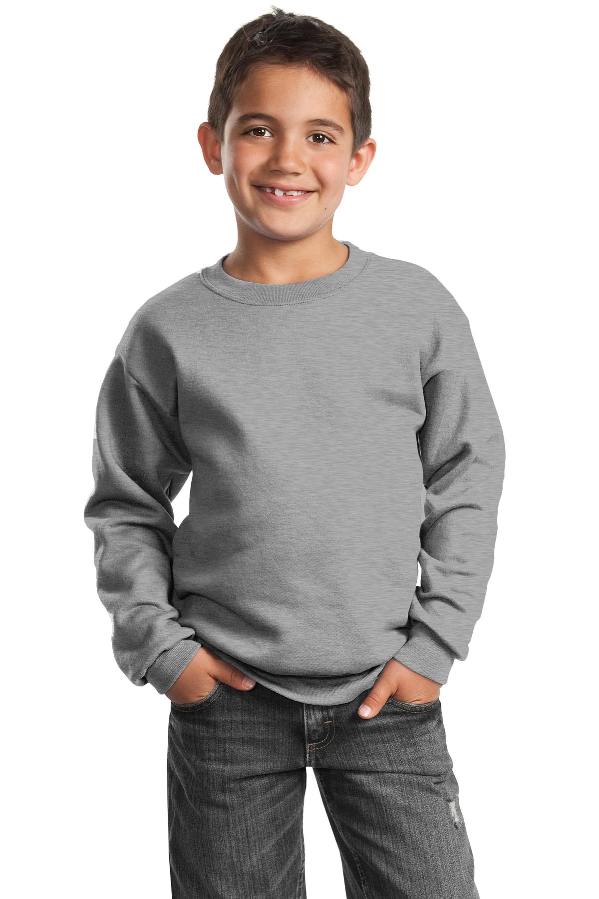 Port & Company PC90Y Youth Cotton/Poly Fleece Crewneck Sweatshirt - Pack Of 2 - Picture 3 of 21