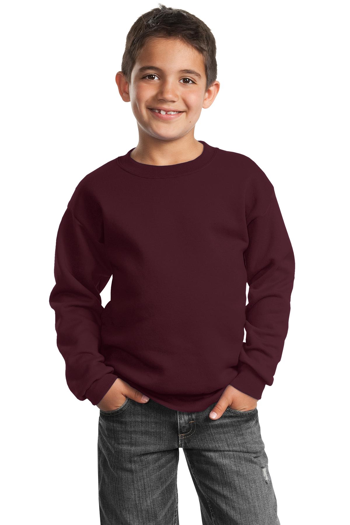 Port & Company PC90Y Youth Cotton/Poly Fleece Crewneck Sweatshirt - Pack Of 2 - Picture 10 of 21