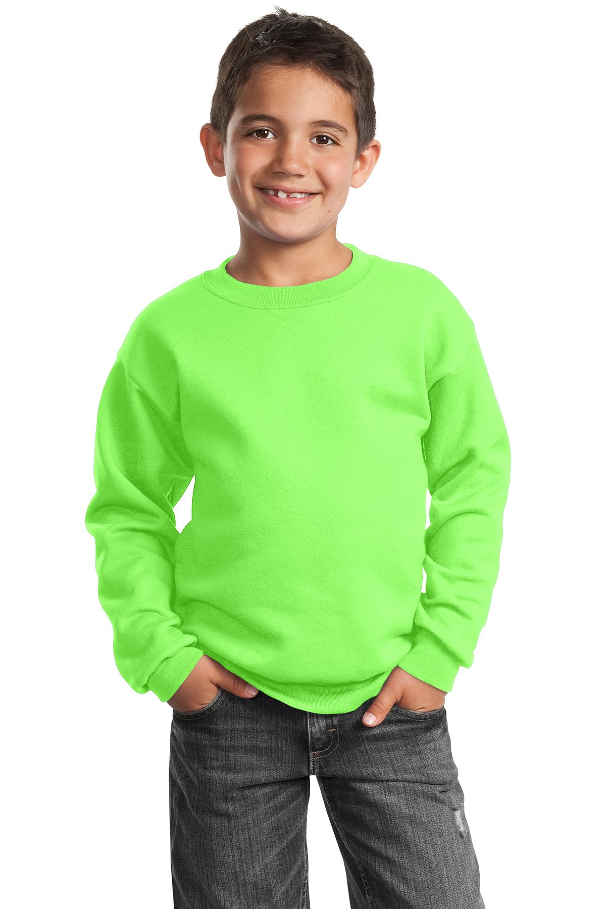 Port & Company PC90Y Youth Cotton/Poly Fleece Crewneck Sweatshirt - Pack Of 2 - Picture 13 of 21