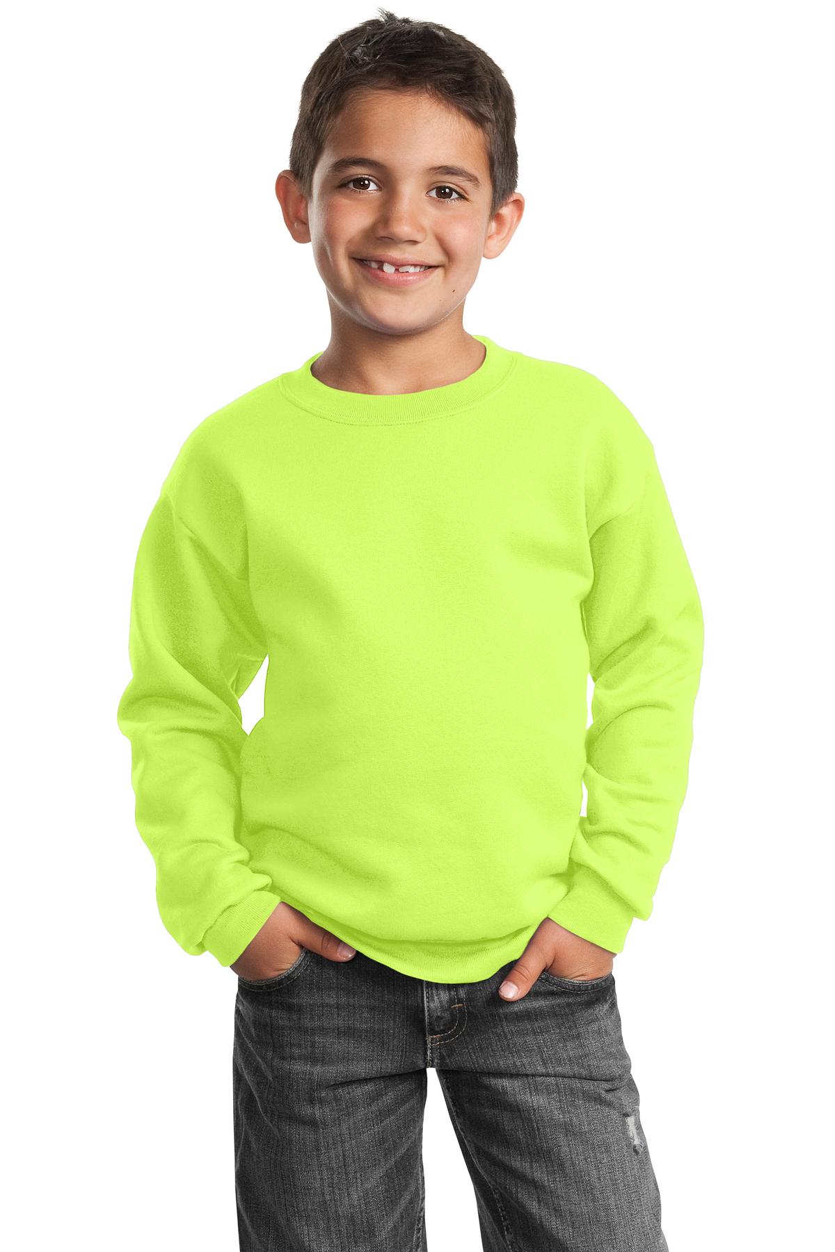 Port & Company PC90Y Youth Cotton/Poly Fleece Crewneck Sweatshirt - Pack Of 2 - Picture 15 of 21