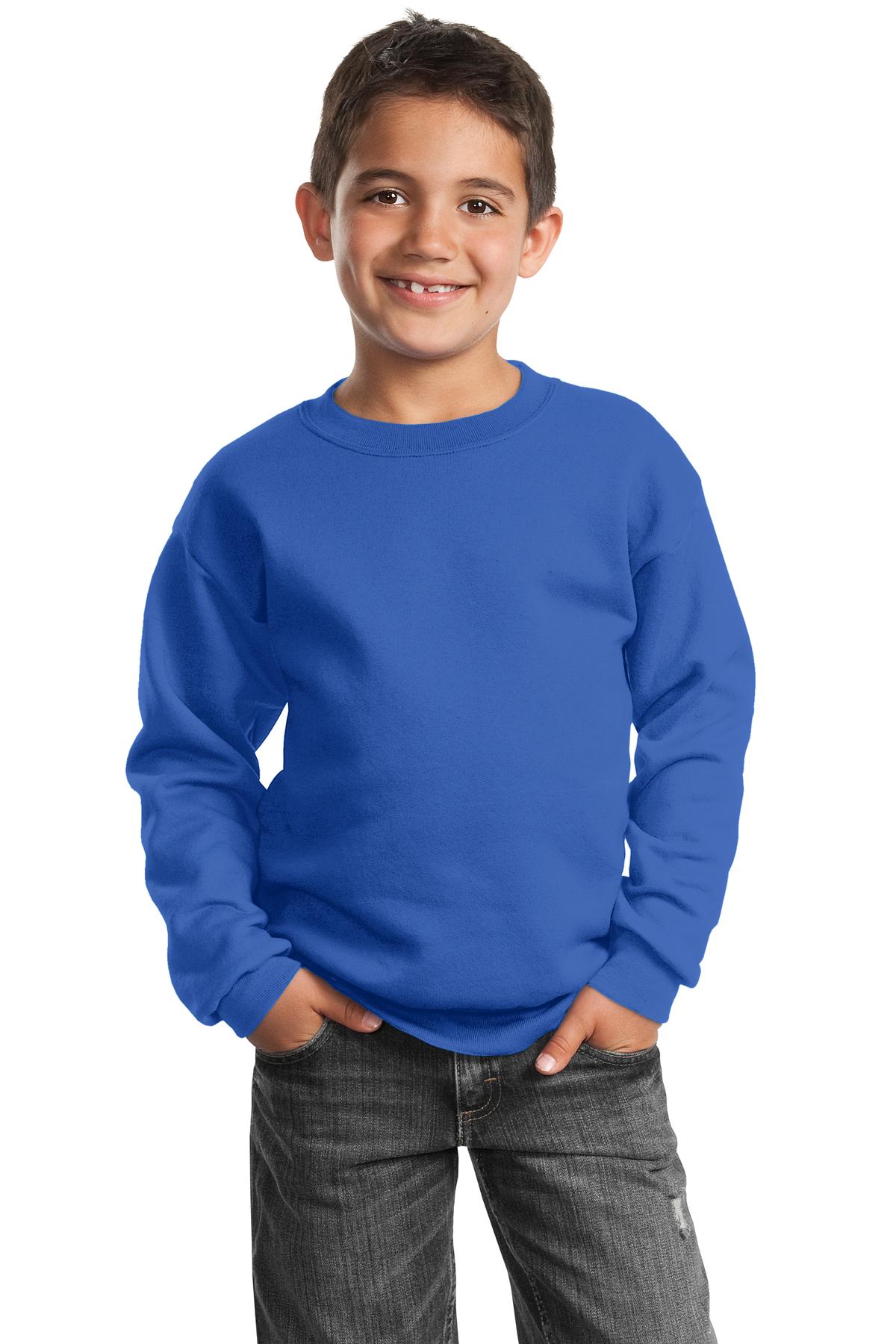 Port & Company PC90Y Youth Cotton/Poly Fleece Crewneck Sweatshirt - Pack Of 2 - Picture 19 of 21