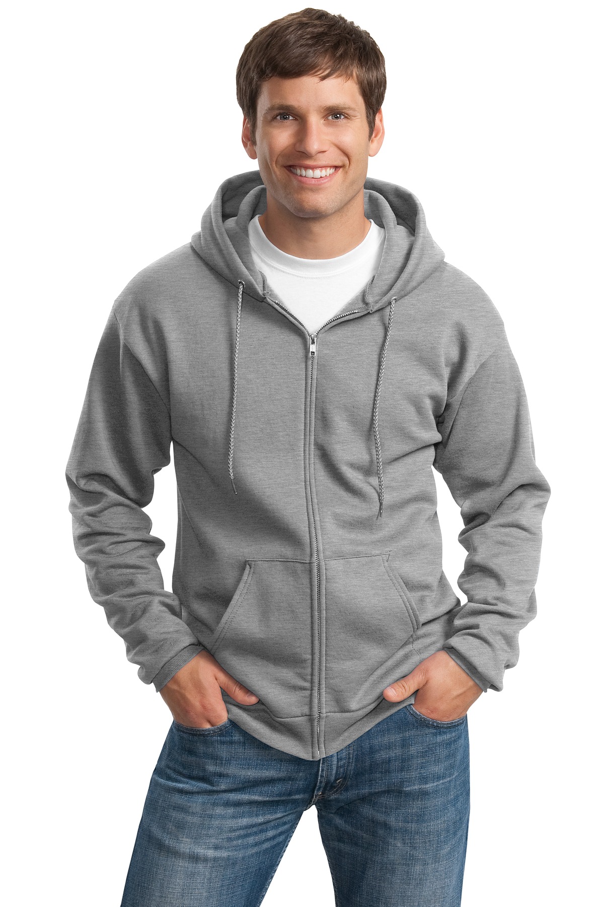 3 Pack Of Port & Company PC90ZHT Men's Tall Essential Hooded Sweatshirt - Picture 3 of 10