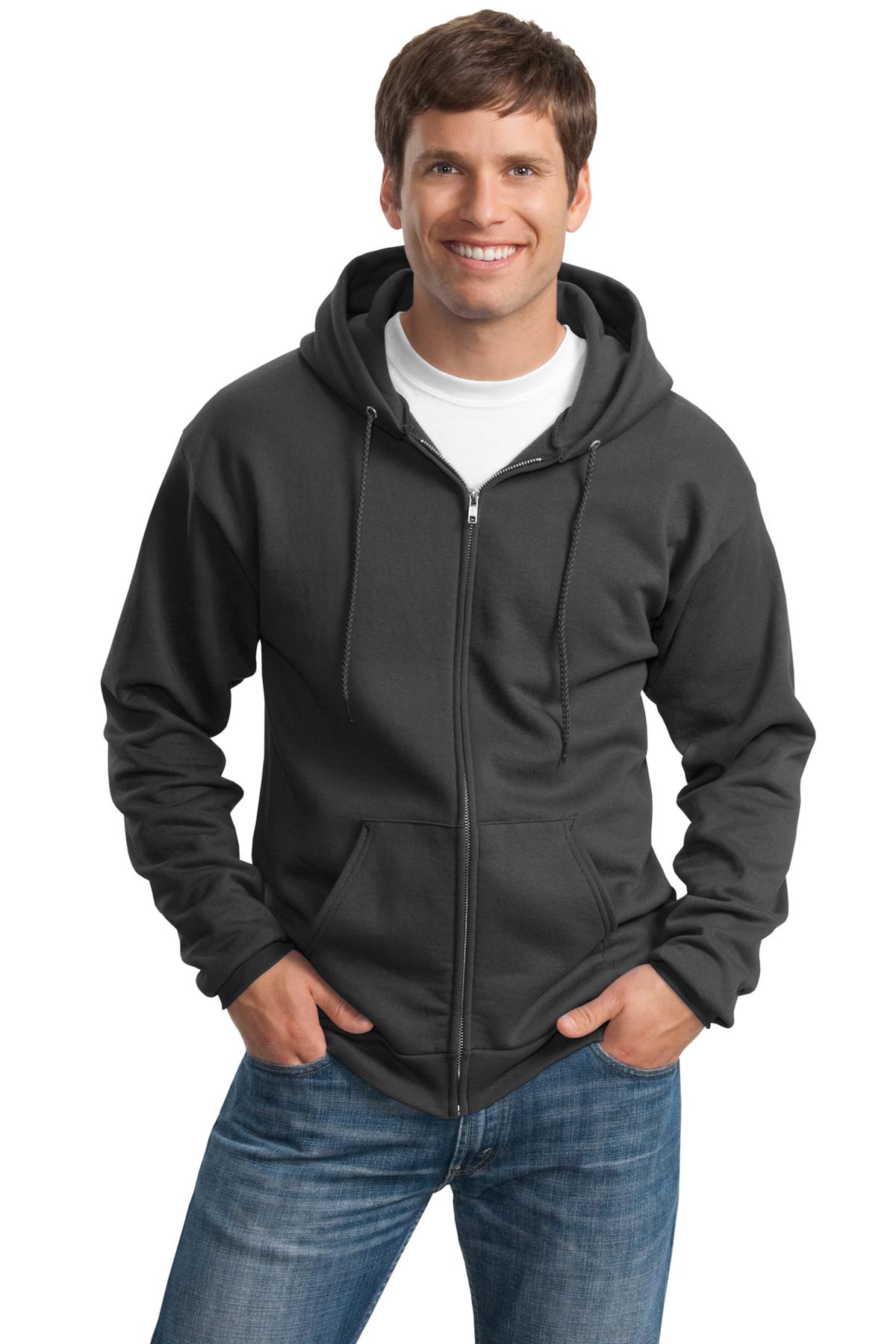 3 Pack Of Port & Company PC90ZHT Men's Tall Essential Hooded Sweatshirt - Picture 4 of 10