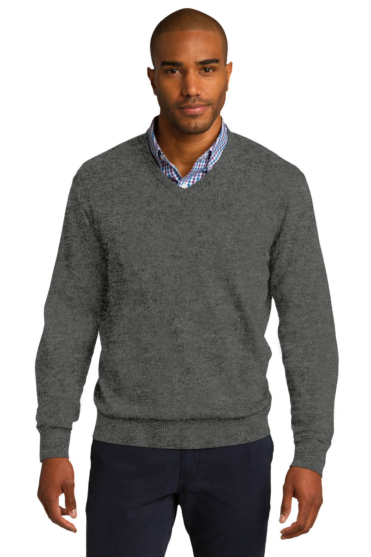 3 Pack Of Port Authority SW285 Men's Fully-Fashioned Sleeves Sweater - Picture 3 of 5