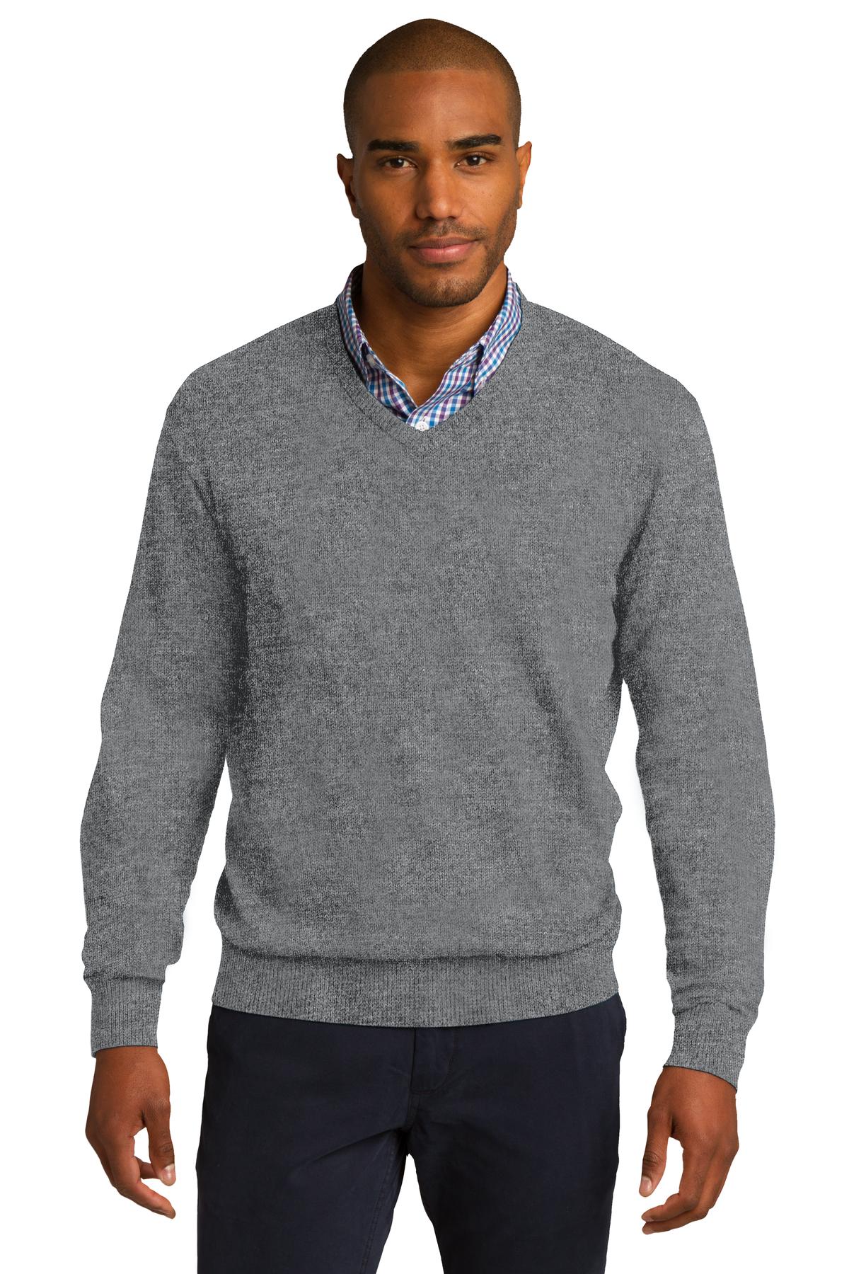 3 Pack Of Port Authority SW285 Men's Fully-Fashioned Sleeves Sweater - Picture 4 of 5