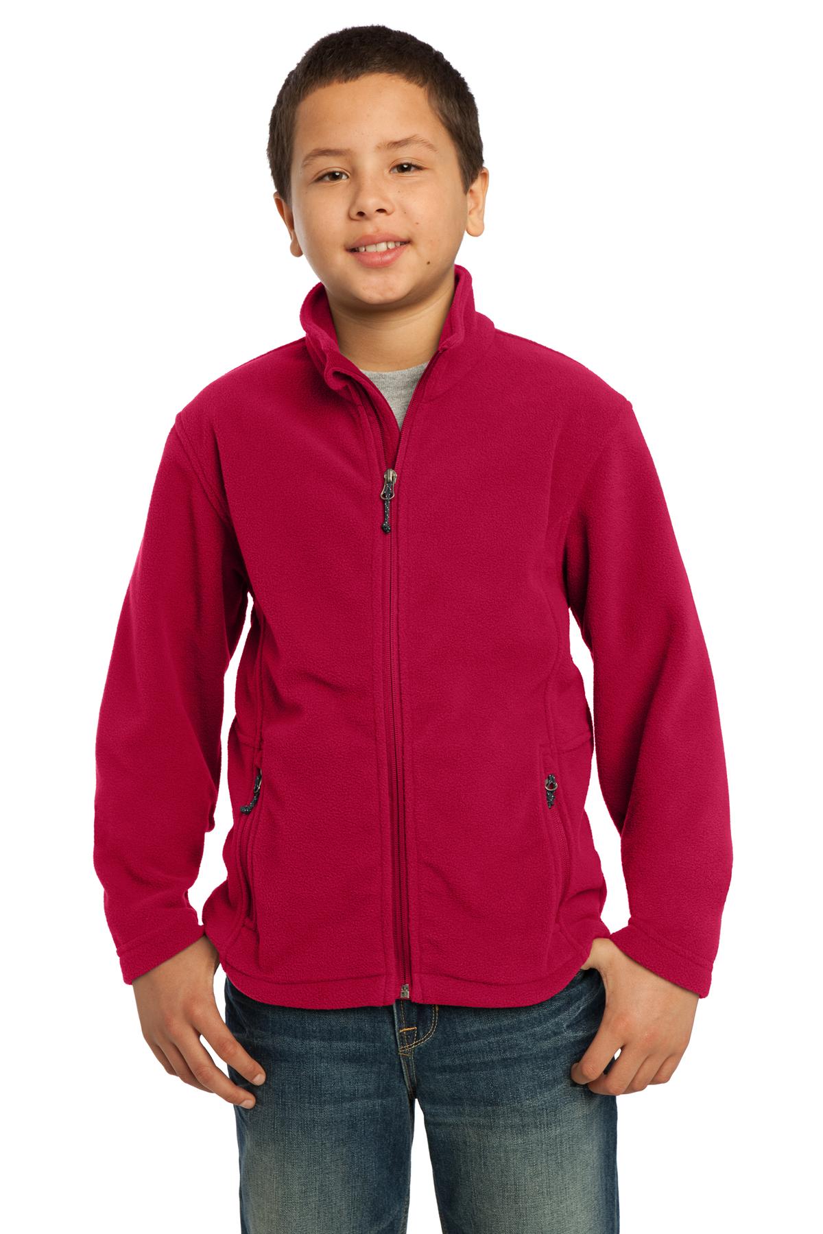 3 Pack Of Port Authority Y217 Youth Poly Warm Midweight Value Fleece Jacket - Picture 6 of 7
