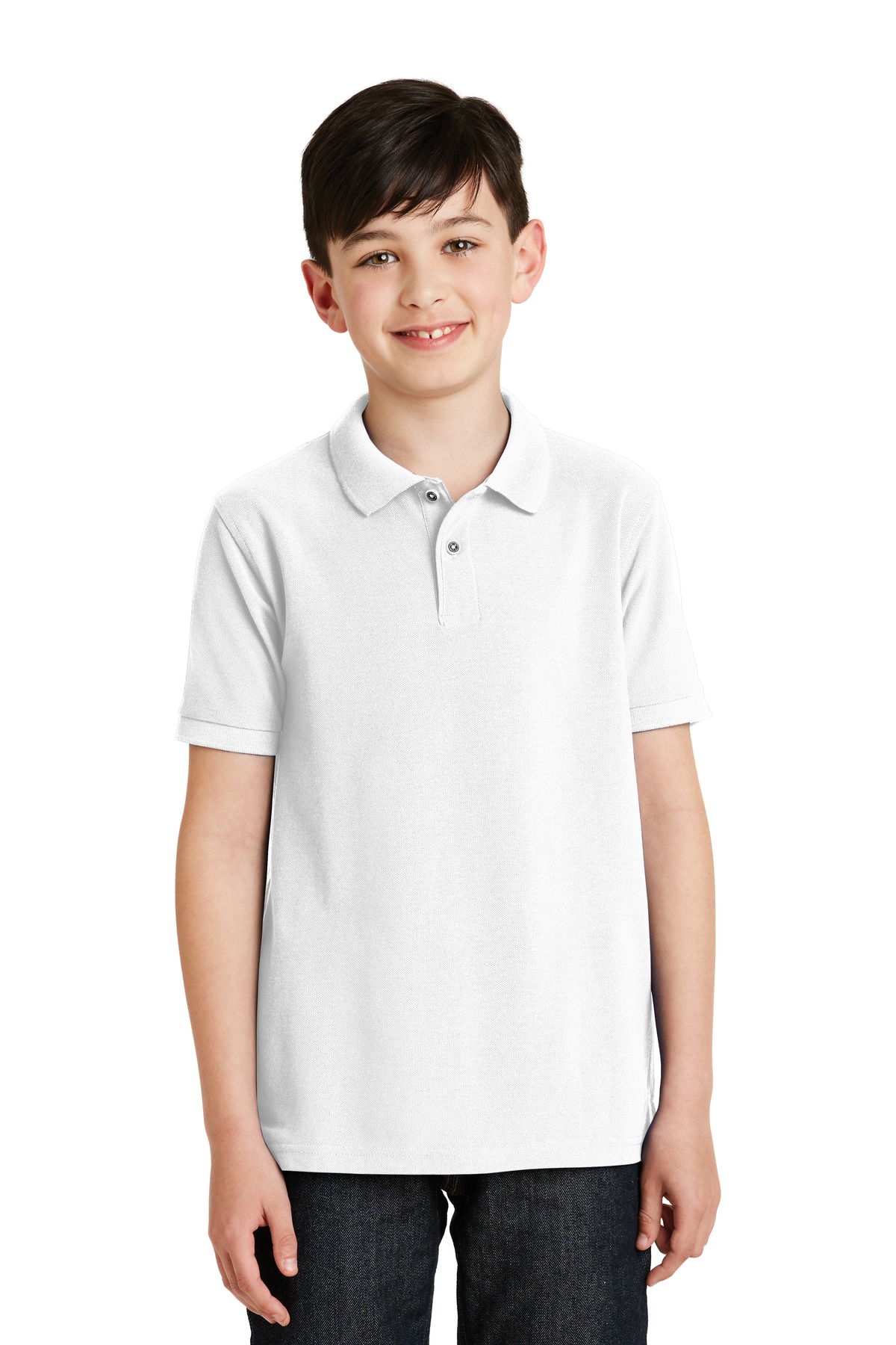 Port Authority Y500 Youth Poly/Cotton pique Silk Touch Polo Shirt - Pack Of 2 - Picture 15 of 15