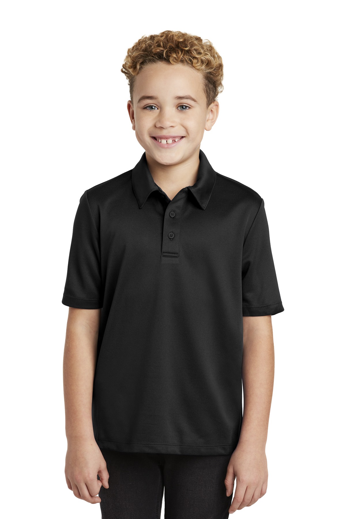 3 Pack Of Port Authority Y540 Youth Poly Silk Touch Performance Polo Shirt - Picture 2 of 13
