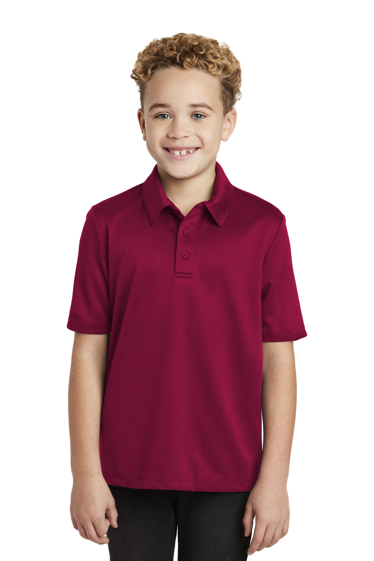 3 Pack Of Port Authority Y540 Youth Poly Silk Touch Performance Polo Shirt - Picture 10 of 13