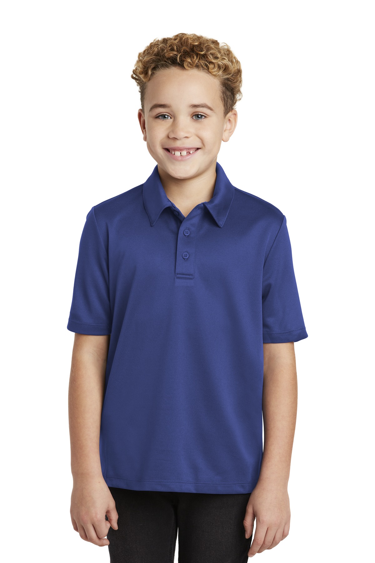 3 Pack Of Port Authority Y540 Youth Poly Silk Touch Performance Polo Shirt - Picture 11 of 13