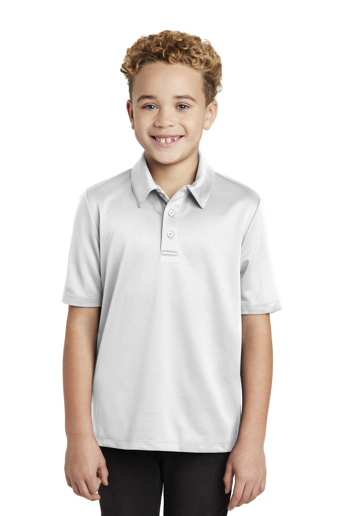 3 Pack Of Port Authority Y540 Youth Poly Silk Touch Performance Polo Shirt - Picture 13 of 13
