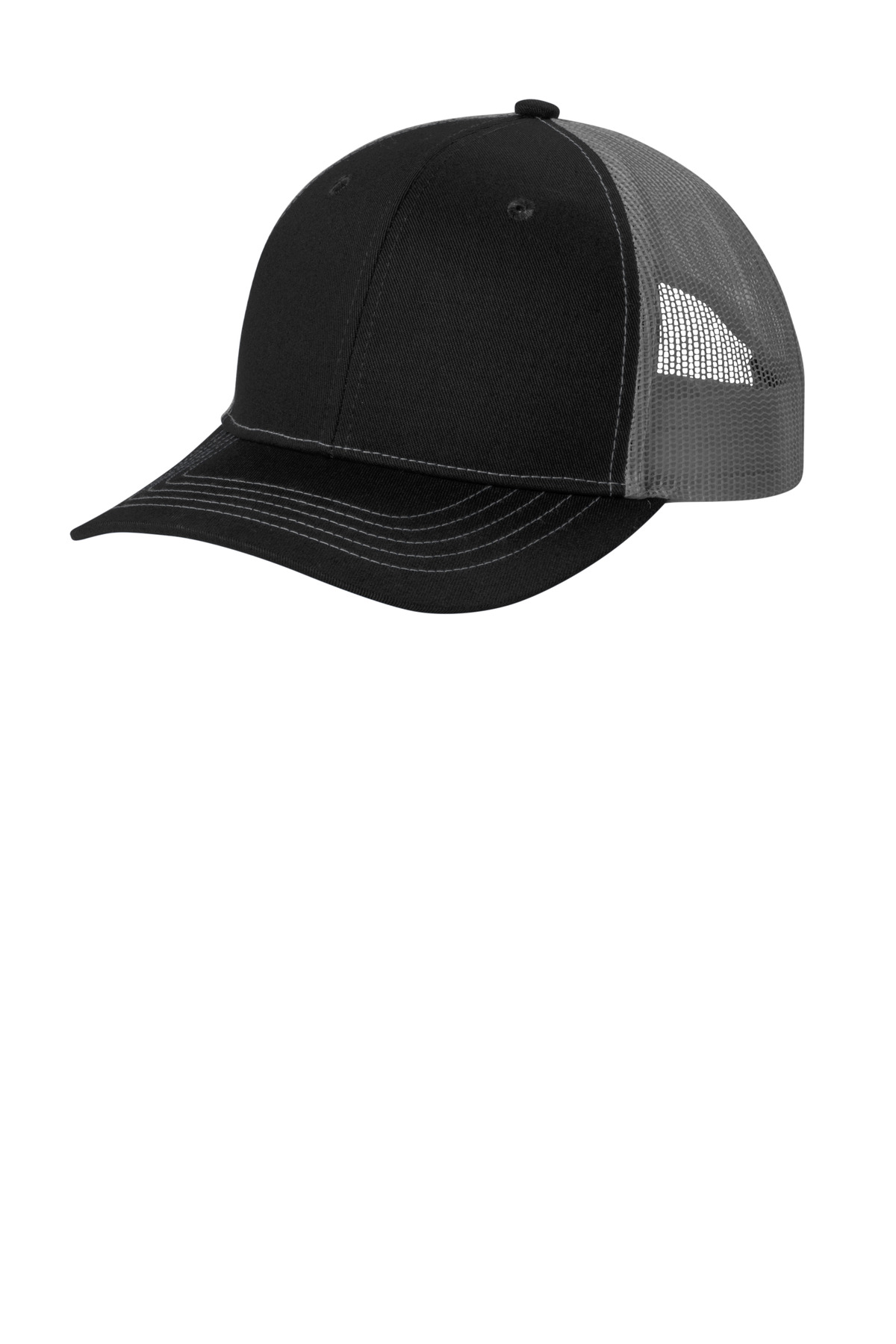 Port Authority YC112 Youth Adjustable Snapback ComfortTrucker Cap - Pack Of 2 - Picture 3 of 11