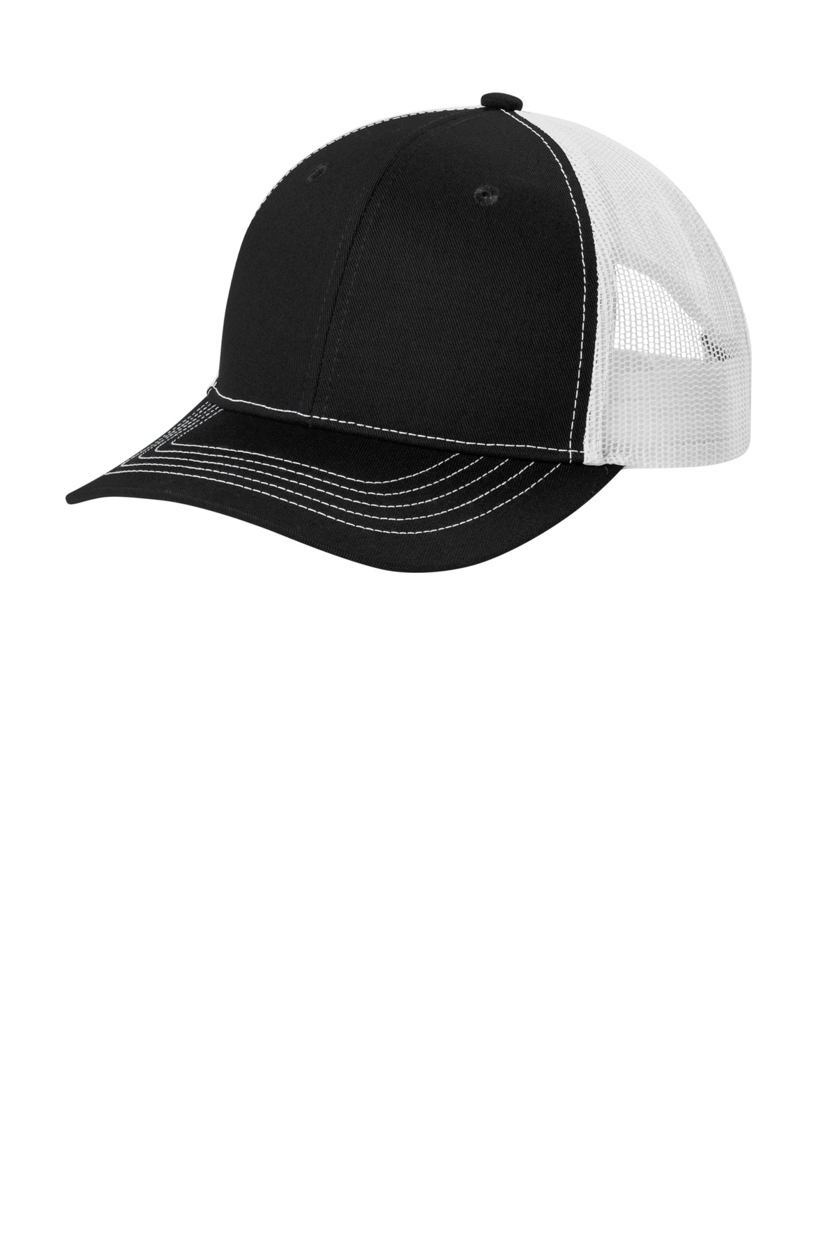 Port Authority YC112 Youth Adjustable Snapback ComfortTrucker Cap - Pack Of 2 - Picture 4 of 11