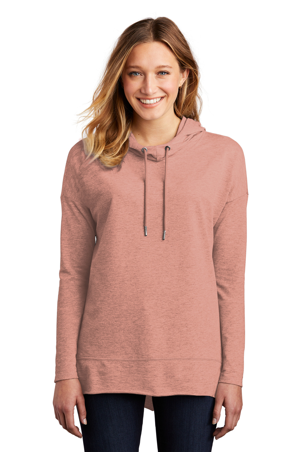 District DT671 Women's Cotton/Poly Featherweight French Terry Hoodie - Pack Of 2 - Picture 5 of 7