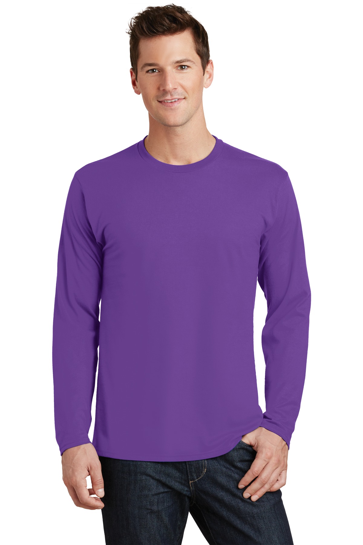 3 Pack Of Port & Company PC450LS Men's Cotton Fan Favorite Tee Top T-Shirt - Picture 17 of 19