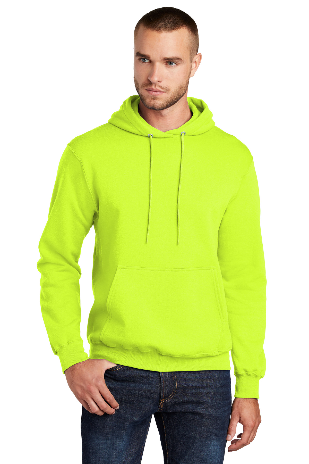 3 Pack Of Port & Company PC78HT Men's Tall Fleece Pullover Hooded Sweatshirt - Picture 11 of 13