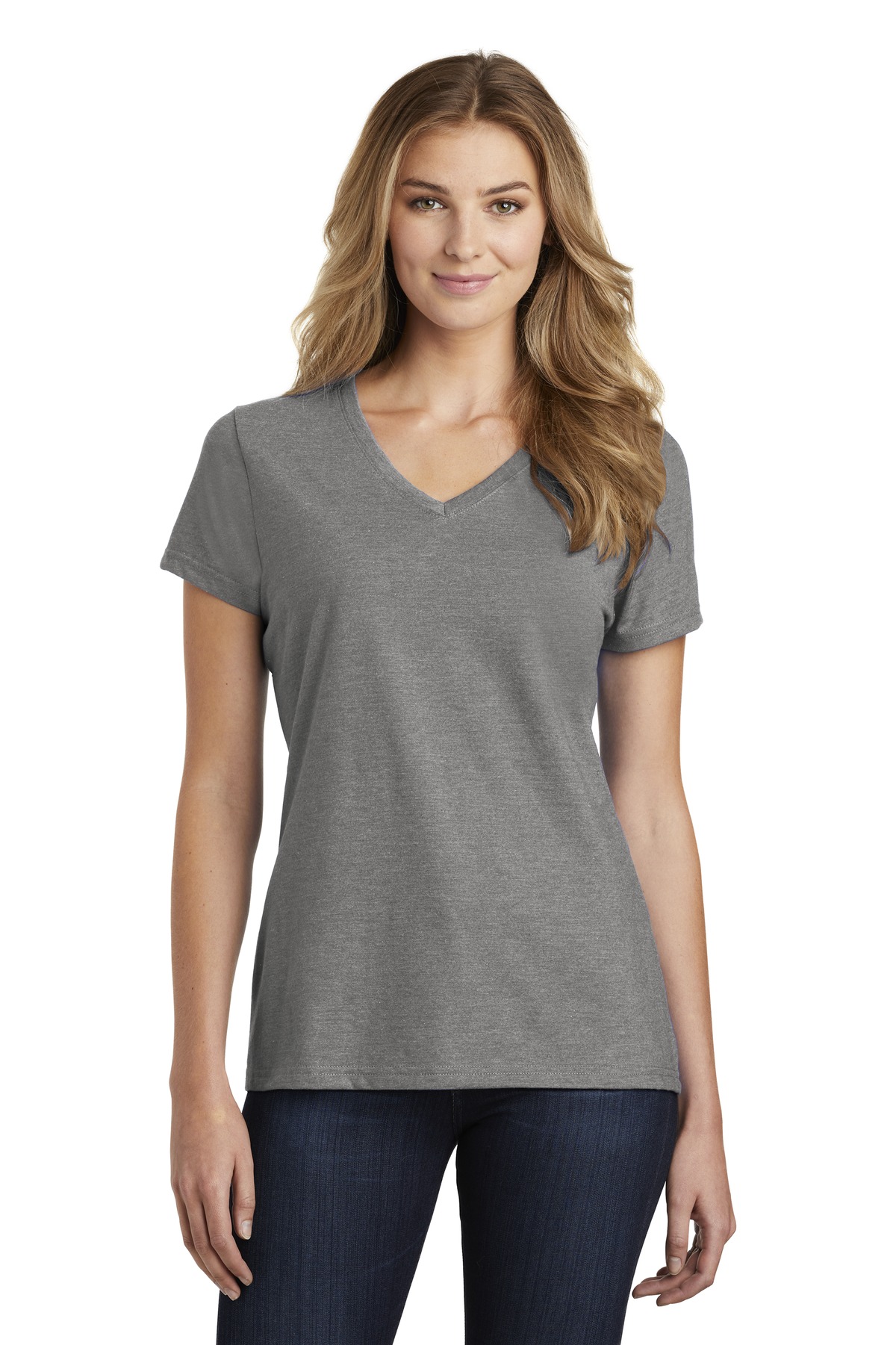 Port & Company LPC455V Women's Fan Favorite CVC Blend V Neck T-Shirt - Pack Of 2 - Picture 7 of 15