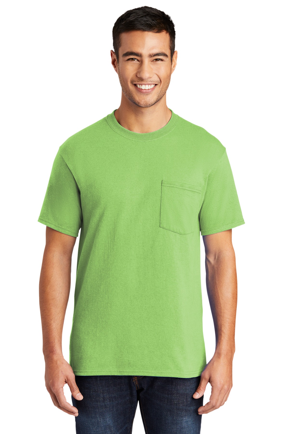 3 Pack Of Port & Company PC55PT Men's Tall Core Blend Pocket T-Shirt - Picture 12 of 20