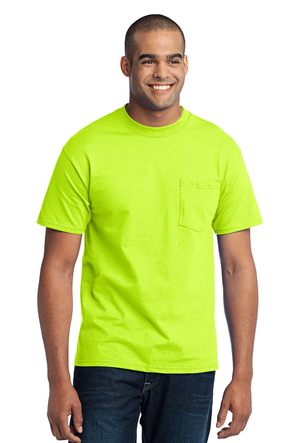3 Pack Of Port & Company PC55PT Men's Tall Core Blend Pocket T-Shirt - Picture 18 of 20