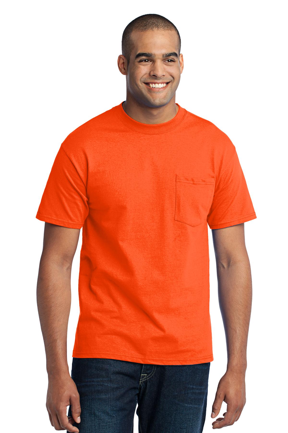 3 Pack Of Port & Company PC55PT Men's Tall Core Blend Pocket T-Shirt - Picture 19 of 20